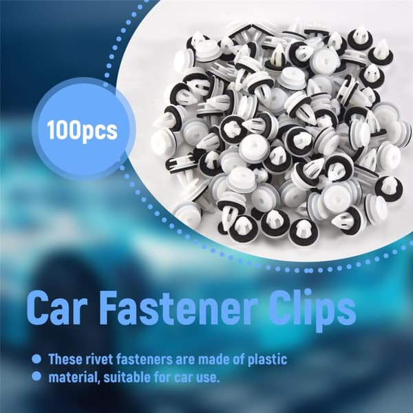 100 stk. 51418224768 Plastnagleklemme Passer for E46 E53 E90 E91 E70 Dørpanel Auto Fester Trim Push Retainer