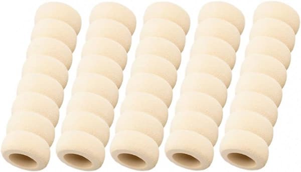 5 stycken - Dörrstopp - Dörrhandtagsskydd - Väggskydd - skum - Vit - Skyddsöverdrag - Dörrhandtag - Flexibla - dörrstoppar
