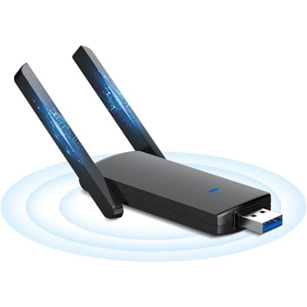IC NOE AC1300 USB WiFi-stickadapter med högförstärkningsantenn