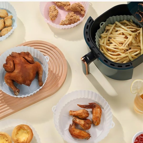 IC 2-pak Air Fryer Silikonform, Ugnsbakplåt - Silikon - Airfryer