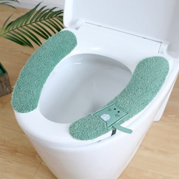 IC Plys Toiletklap, varm, tyk, skridsikker, blød, lysegrøn