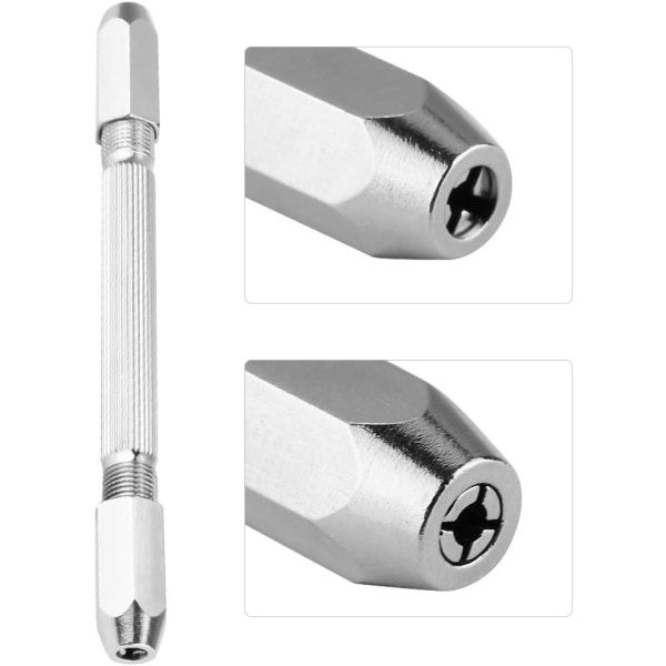 IC 0-3 mm Mini Mikro Manuell Dubbeländad Nål-Vise Handvridning