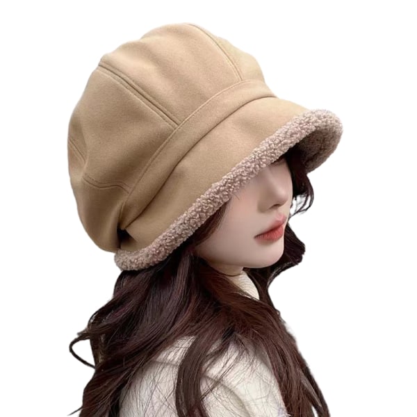 Fleecefodrad basker for women Fleece Bucket Hat Painter Hat Black