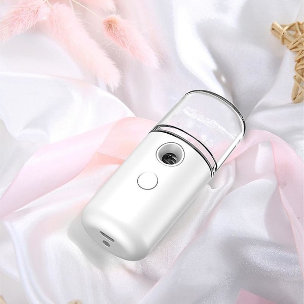 IC 30ml USB Luftfuktare Kvinnor Facial Hydration Nanos Water Sprayer Handheld