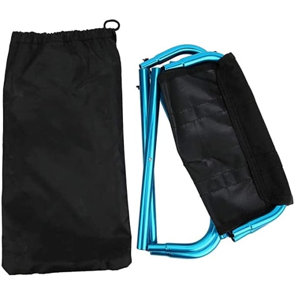 IC Camping foldbar aluminiumsstol til fiskeri (blå)