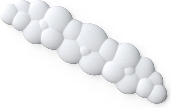 Håndledsstøtte - Sky - Håndled - Hvile - Tastatur - Musemåtte - med - memoryskum - Ergonomisk