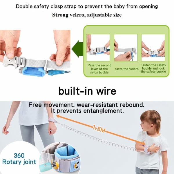 Sikkerhetssele for småbarn, Anti-Lost håndledsløkke IC