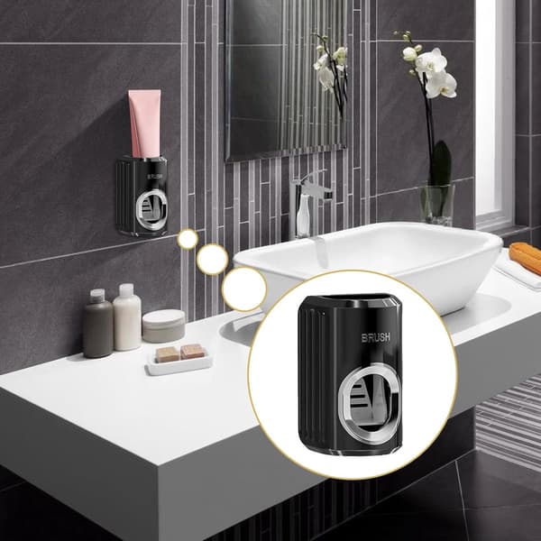 Toothpaste Dispenser - Automatic - Wall Organizer - Dispenser - Suitable - Toothpaste - Bathroom Accessories - Press Toothpaste