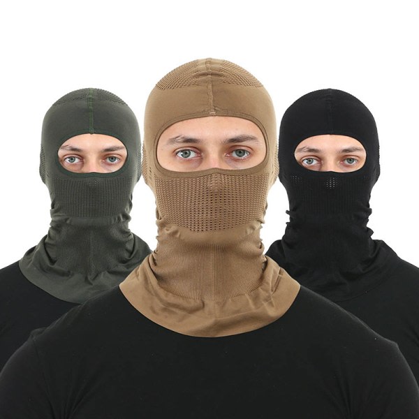 Sommarmode Cover Balaclava Vindtät Balaclava Svart