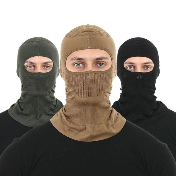 Sommervarme Cover Balaclava Vindtæt Balaclava Sort
