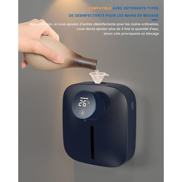 IC 320ml automatisk sæbe dispenser, berøringsfri vægmonteret sæbe