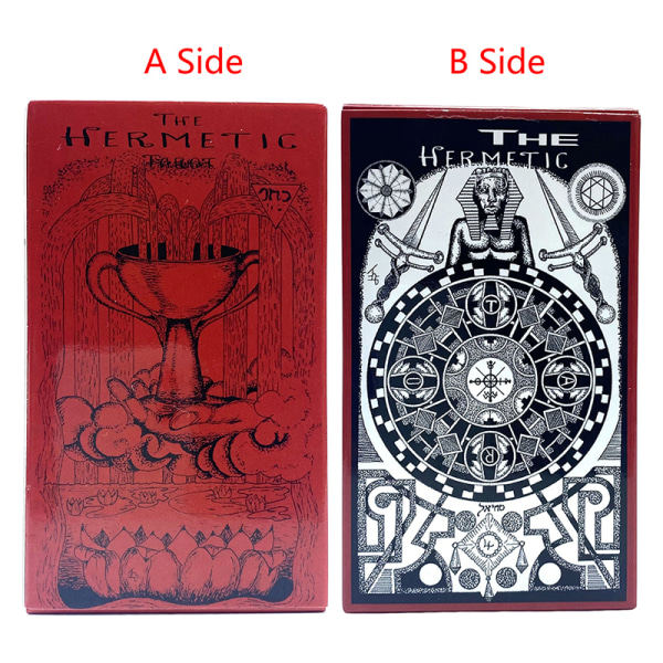 IC Hermetisk Tarot Spådomsdäck Familiespill Brettspill Flerfarget én størrelse