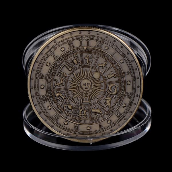 IC 1. Tarot Wishing Minnesmønt Sol Måne Konstellation Cha