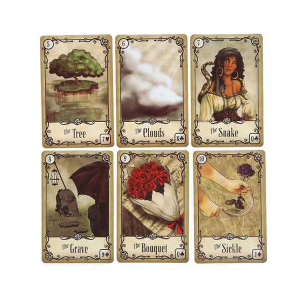 IC Under the Roses Lenormand Oracle Deck Familiefest Sjovt tarots