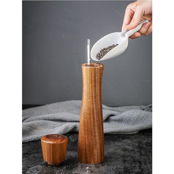 IC Pepparkvarn Trä Manuell Justerbar Salt- och Pepparkvarn för Kök