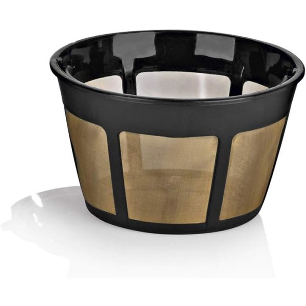 IC Permanent kaffefilter - Återanvändbart - Miljövänligt - Permanent filter - Guld - 10 koppar - Papperslös