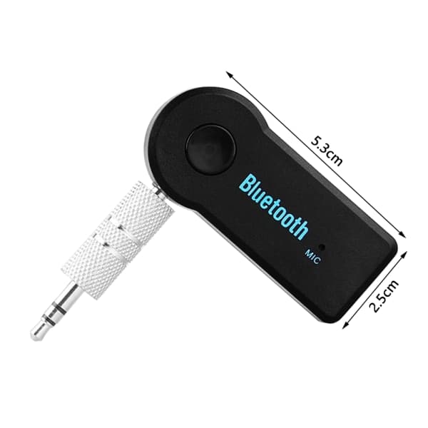 IC Trådløs Bluetooth 5.0 mottaker senderadapter 3,5 mm uttak svart