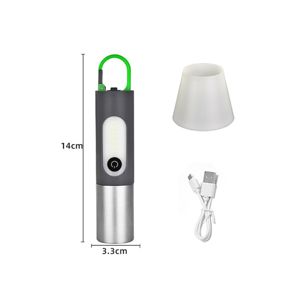 IC LED Genopladelig Taktisk Lommelygte LED Genopladelig Flashlight 2