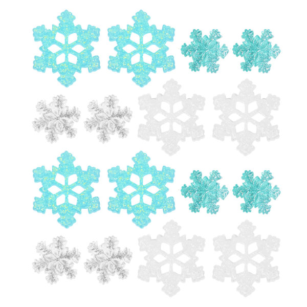 IC 50 Mini Små Hartskristaller Snöflingor 3 Färger. 3 Storlekar DIY-Tillbehör