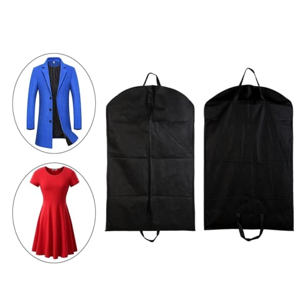 IC Män Dammtät Hanger Coat Kläder Kostym Cover Förvaringsväskor Case Grå