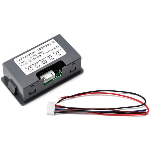 Digitalt display-turteller, 4-sifret LED digital turteller, RPM speedometerpanel NPN nærhetsbrytereffektsensor