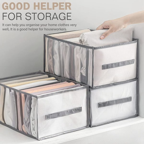 IC 3-pack 7-fack Organizer Kläder Förvaring Hopfällbar Låda Organizer