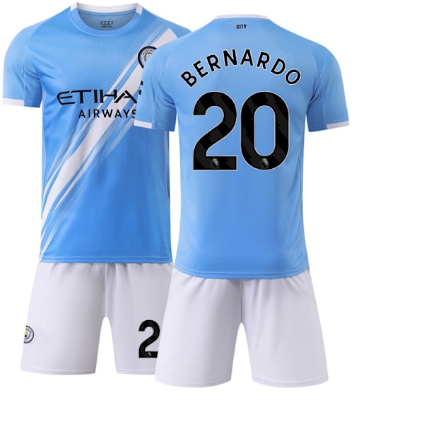 -26 ny sportsdrakt 17 De Bruyne klubb fotballdrakt nr. 9 Haaland Manchester City hjemmedrakt Manchester City home number 20 #twenty four