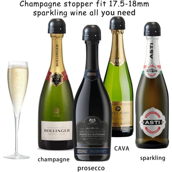 IC Champagne / Vakuumprop - Stopper Sort Champagne