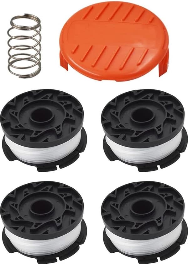 6-pack ersättningsspole för BLACK+DECKER gräsklippare – AF-100-serien