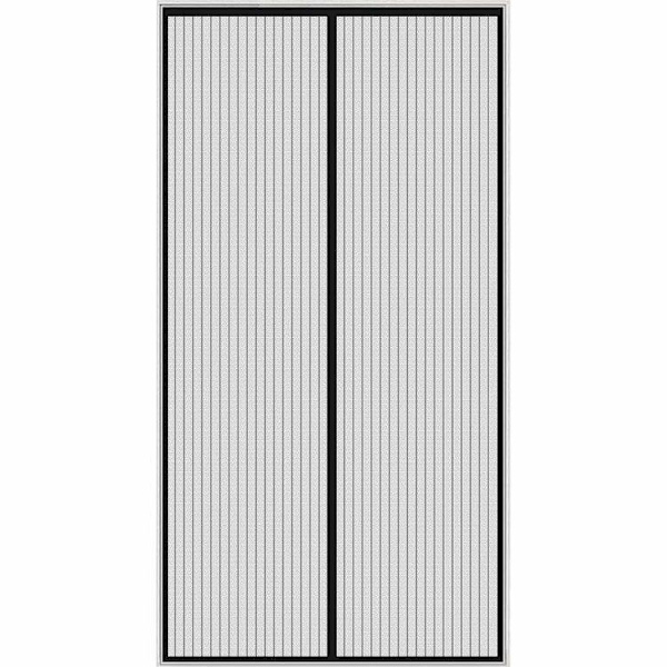 Insektnetdør 100x220 insektbeskyttelse sort magnet myggenet Black Svart