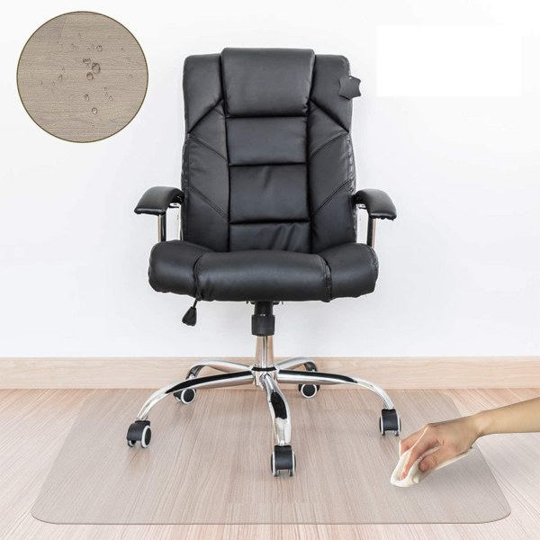 IC Transparent Stolmatte Kontorstol Gulvbeskyttelse 80x120cm Hård