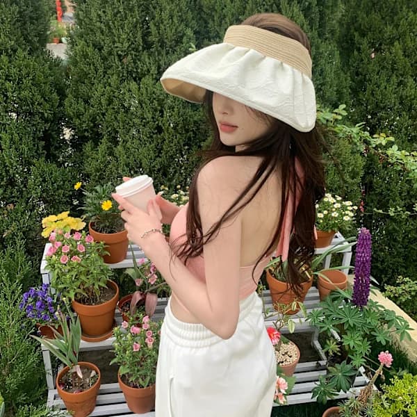 Dame Uformell Hatt Dame Solhatt Elegant Strandhatt Bøttehatt