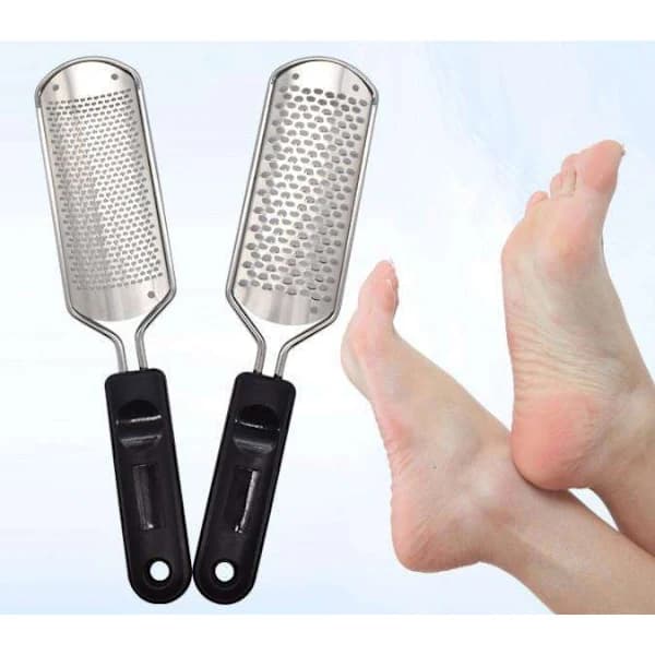 Glatte fødder med stil - Sort fodfil i rustfrit stål Sort