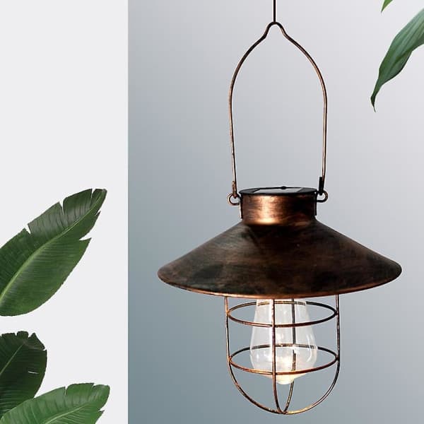 IC Utendørs Henge Metall Sollampe med Glødelamper