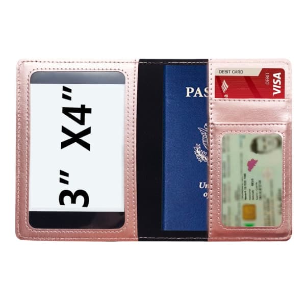 2-pack Pass- och Vaccinationskortfodral, Passfodral, Passplånböcker, Passfodral för män och kvinnor