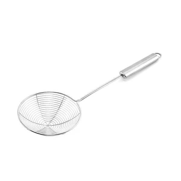 IC Rustfrit ståltråd si-net, nuddelsked, steksked, mesh (12cm)