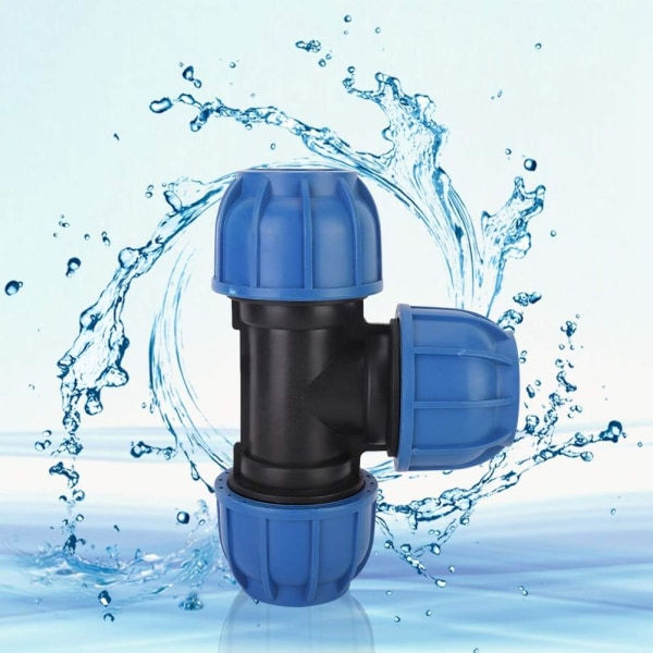 IC Slang lige hoved Rørkobling PE Plast lige hoved Adapter Forbindelse Tee