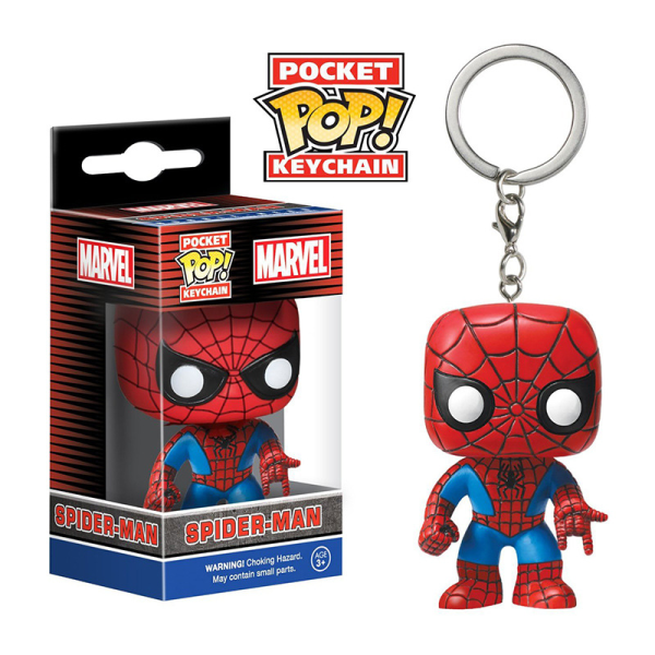 Tegneserie Marvel Spider-Man Snemand Nøglering Bil nøglekæde Hængende IC