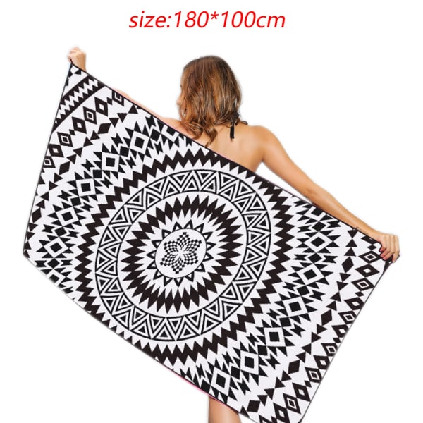 Snabbtorkande strandhandduk för resor - Extra stor 80×160cm Mönster 3