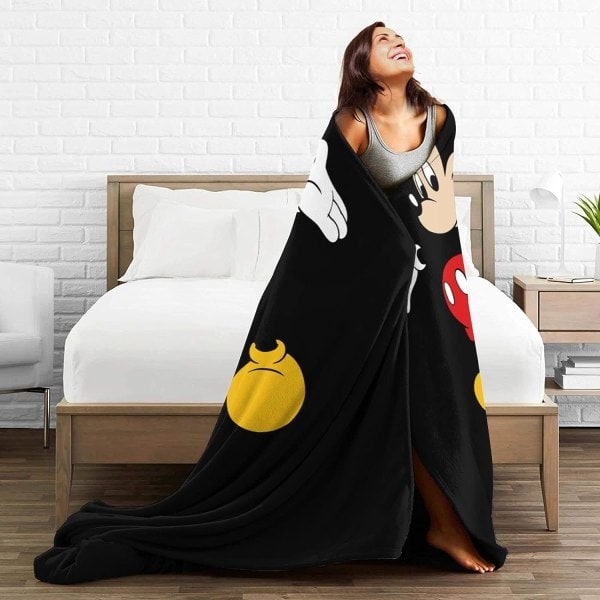 IC Søt Anime Tegneserie Teppe Flanell Ull Dekke Teppe Super Myk Koselig Varm Plysj Sengetøy For Sofa Stue Soverom -50 x40 -E8