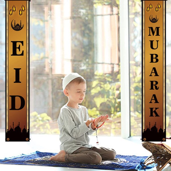 IG dekorationssæt Eid veranda tegn Ramadan Banner hängande dekorationsmønster 2
