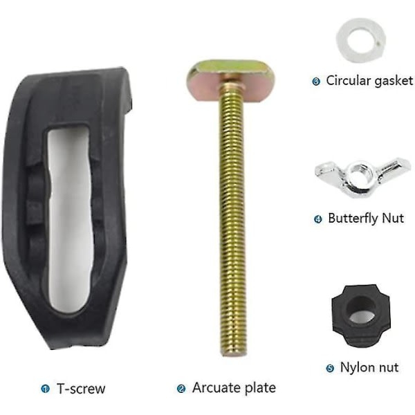 4st T-spårsklämma Båge Pressplatta Klämma Justerbar CNC gravyrmaskin T-spårs Håll ner Klämmor Fixtur Fästplatta Router För T-spårsarbete