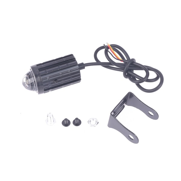 IC 1/2ST Dobbelt Farvet Motorcykel LED Forlygte Offroad Bil Båd Sort Enkelt