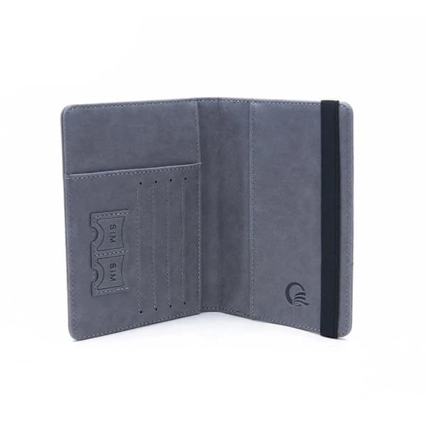 RFID-suojattu matkalompakko passinpidike harmaa 1-pakkaus gray 1-Pack