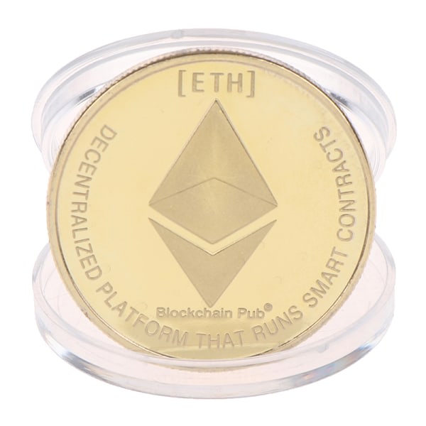 IC 1:a guldpläterat Ethereum-myntmyntkonstsamling