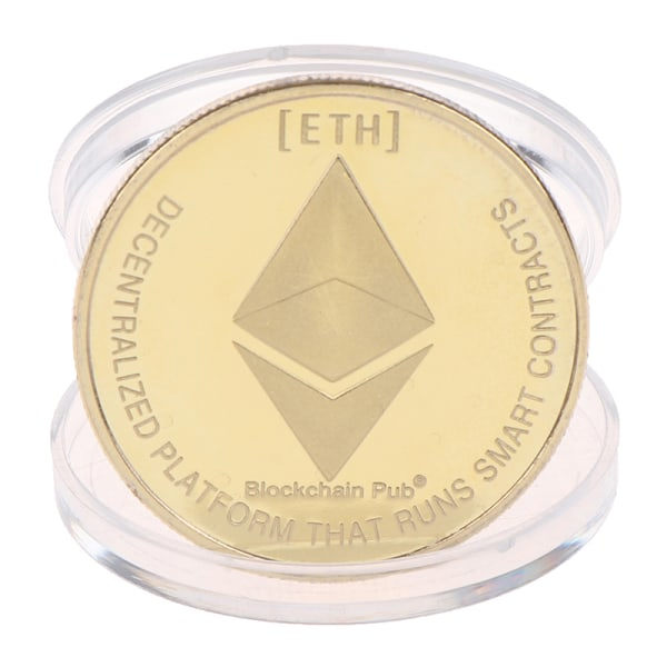 IC 1. guldbelagt Ethereum-mindemynt samlerobjekt