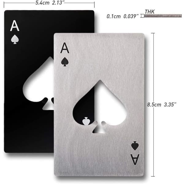 IC CNE 6 kpl. pullonavaaja, ruostumaton teräs, pokerpullo
