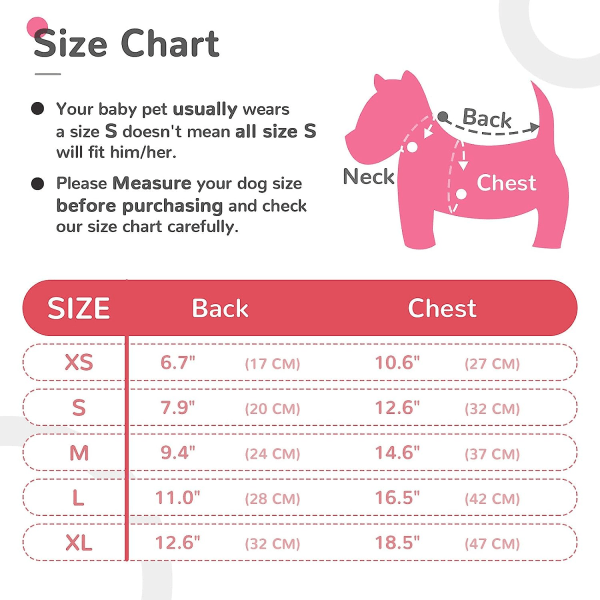 IC 2-pak stribede hundetrøjer Åndbare poloshirts til små og mellemstore hunde Katte Pige （Rosa+Rød, Stor）