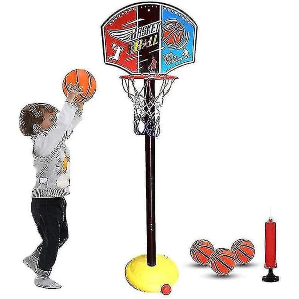 Basketballstativ til børn, pædagogiske legetøj 1.35 meter og 2 bolde