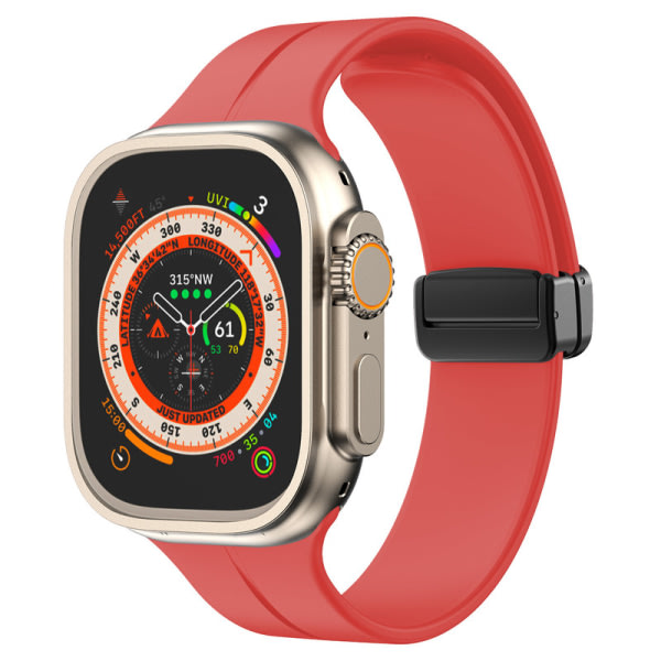 IC Silikonranneke Magneettinen hihna Apple Watch -hihnoilla Apple Watch Ultra -kellolle